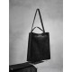 Leather Black Commuter Shoulder Tote Bag - Memoo.com Leather Black Commuter Shoulder Tote Bag - Memoo.com