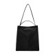 Leather Black Commuter Shoulder Tote Bag - Memoo.com Leather Black Commuter Shoulder Tote Bag - Memoo.com