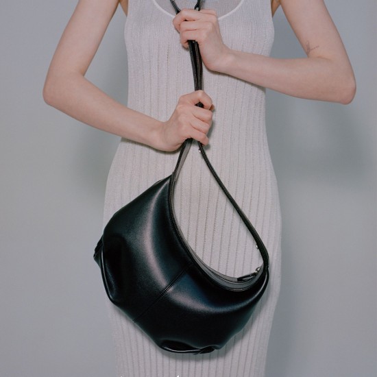 Cross-body armpit adjustable soft sculptural cowhide - Memoo.com Cross-body armpit adjustable soft sculptural cowhide - Memoo.com
