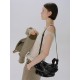 Cowhide soft soufflé bag with large volume pleated shoulder crossbody bag - Memoo.com Cowhide soft soufflé bag with large volume pleated shoulder crossbody bag - Memoo.com
