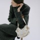 Cowhide soft soufflé bag with large volume pleated shoulder crossbody bag - Memoo.com Cowhide soft soufflé bag with large volume pleated shoulder crossbody bag - Memoo.com