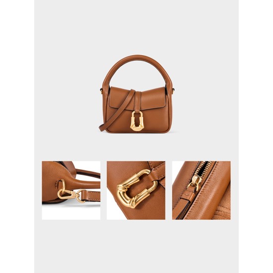 Women's bag, soft leather hand-held cross-body leather shoulder small square bag Women's bag, soft leather hand-held cross-body leather shoulder small square bag
