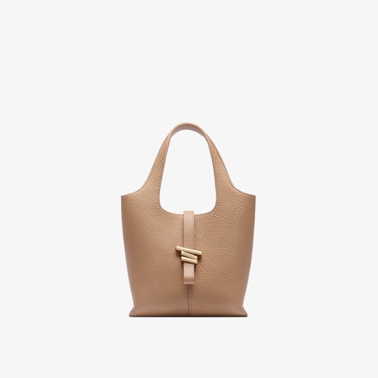Small vegetable basket bag portable bucket leather womens bag pink - Memoo.com Small vegetable basket bag portable bucket leather womens bag pink - Memoo.com