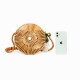 Women's bag: bamboo bag, straw bag, small round shoulder bag Women's bag: bamboo bag, straw bag, small round shoulder bag