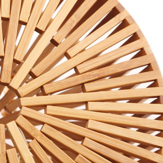 Women's bag: bamboo bag, straw bag, small round shoulder bag Women's bag: bamboo bag, straw bag, small round shoulder bag