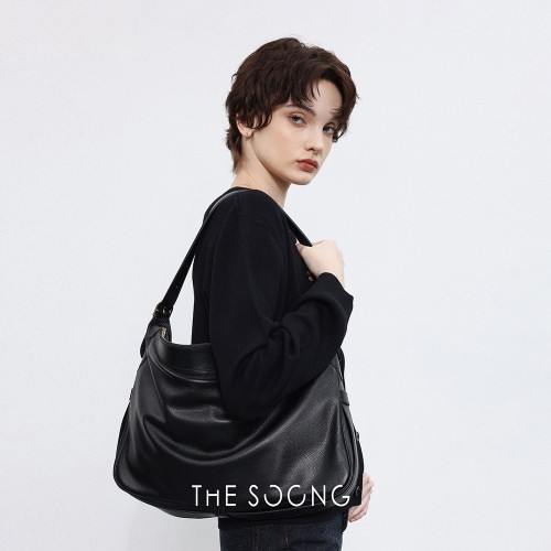 Cowhide dumpling bag leather underarm bag Cowhide dumpling bag leather underarm bag