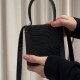 Hand bill shoulder bag Women's black magnetic buckle small square box bag Hand bill shoulder bag Women's black magnetic buckle small square box bag