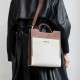 Canvas cowhide business Tote bag Commuter women's leather Canvas cowhide business Tote bag Commuter women's leather