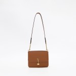 Cowhide chocolate women's bag Light luxury small square bag crossbody bag woman