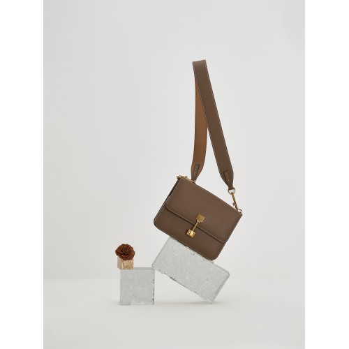 Cowhide chocolate women's bag Light luxury small square bag crossbody bag woman Cowhide chocolate women's bag Light luxury small square bag crossbody bag woman