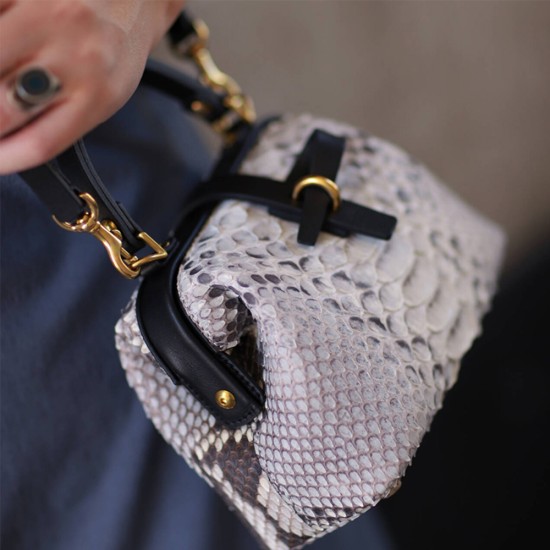 Snakeskin mini doctor bag Snakeskin mini doctor bag