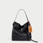 Leather crossbody shoulder bag Commuter tramp Tote bag