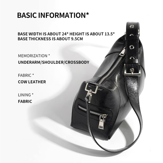 Female Baotou layer cowhide motorcycle bag leather crossbody bag female Female Baotou layer cowhide motorcycle bag leather crossbody bag female