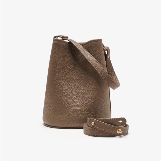 Leather bucket bag crossbody bag white shoulder bag for women - Memoo.com Leather bucket bag crossbody bag white shoulder bag for women - Memoo.com