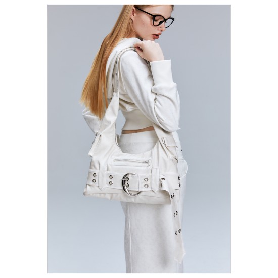 Vintage shoulder bag Commuter bag croissant underarm bag Black biker bag Vintage shoulder bag Commuter bag croissant underarm bag Black biker bag