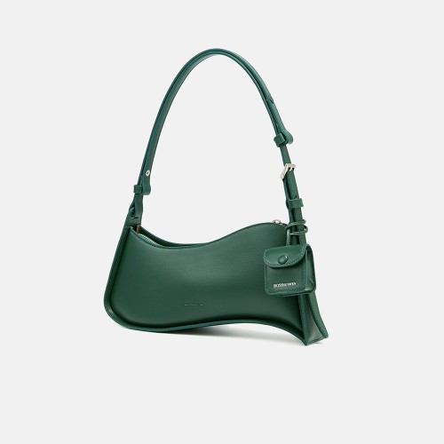 Leather women's bag Underarm bag cowhide shoulder crossbody bag Wave bag Leather women's bag Underarm bag cowhide shoulder crossbody bag Wave bag