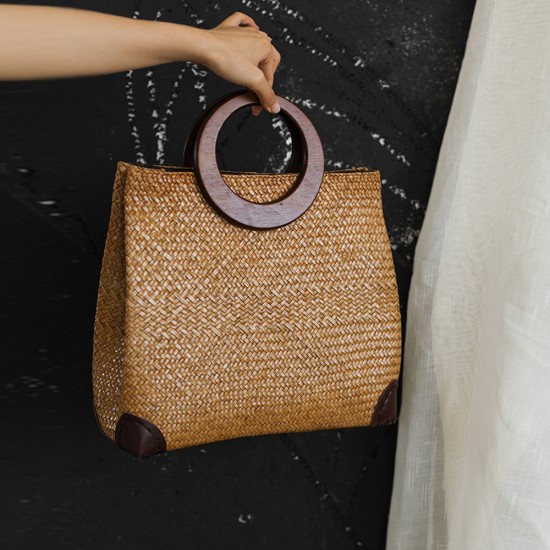Sea grass woven bag, large bag, handbag - Memoo.com Sea grass woven bag, large bag, handbag - Memoo.com
