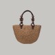 Grass woven beach bag, hand woven bag, large capacity bucket tote bag - Memoo.com Grass woven beach bag, hand woven bag, large capacity bucket tote bag - Memoo.com