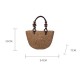 Grass woven beach bag, hand woven bag, large capacity bucket tote bag - Memoo.com Grass woven beach bag, hand woven bag, large capacity bucket tote bag - Memoo.com