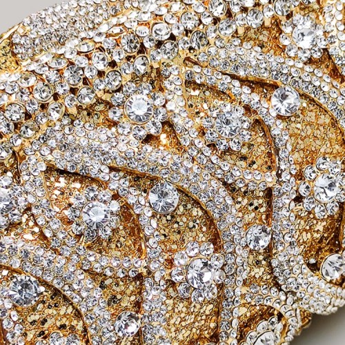 Evening bag retro shiny diamond Rhinestone Clutch Chain handbag