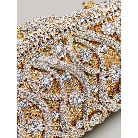 Evening bag retro shiny diamond Rhinestone Clutch Chain handbag Evening bag retro shiny diamond Rhinestone Clutch Chain handbag