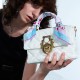 Meiji womens bag leather diamond check crossbody handbag - Memoo.com Meiji womens bag leather diamond check crossbody handbag - Memoo.com
