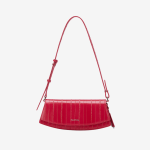 Fashionable and elegant peach red women's handbag