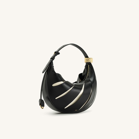 Black Hollow Shoulder Bag Handheld Womens Bag - Memoo.com Black Hollow Shoulder Bag Handheld Womens Bag - Memoo.com