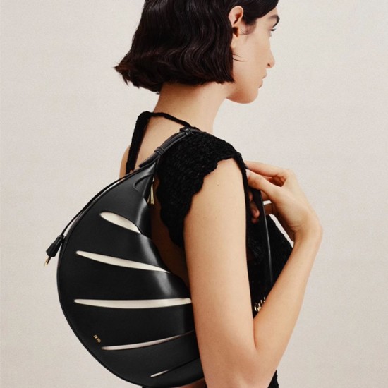 Black Hollow Shoulder Bag Handheld Womens Bag - Memoo.com Black Hollow Shoulder Bag Handheld Womens Bag - Memoo.com