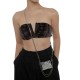 Handmade Woven Transparent Crystal Cag Mini Diagonal Crossbody Bag - Memoo.com Handmade Woven Transparent Crystal Cag Mini Diagonal Crossbody Bag - Memoo.com