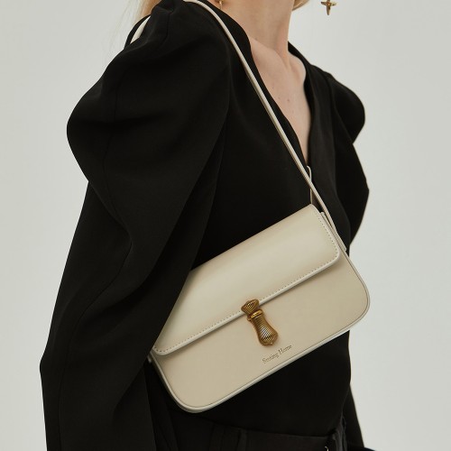 black leather satchel bag