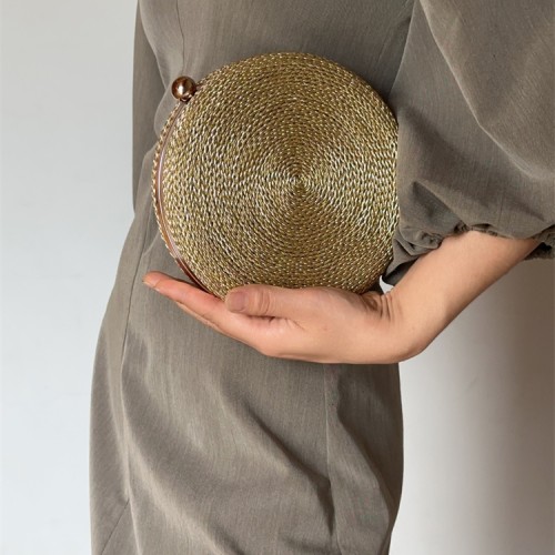 Round box rope acrylic shaped handbag