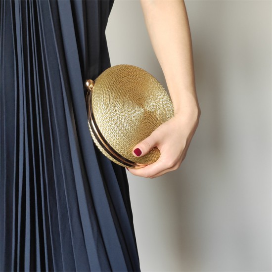 Round box rope acrylic shaped handbag Round box rope acrylic shaped handbag