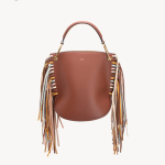 Tassel leather handbag