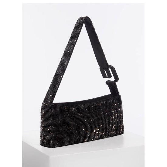 Silver armpit bag, crossbody diamond bag, hand-held women's bag Silver armpit bag, crossbody diamond bag, hand-held women's bag