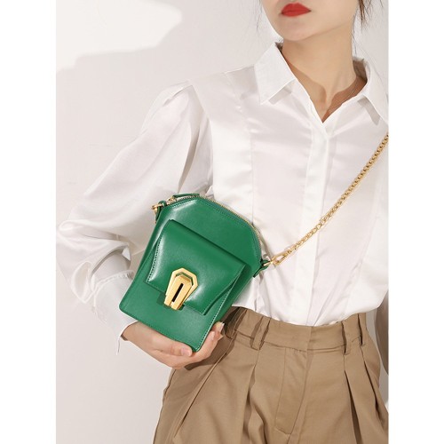 Polka dot keychain series leather vintage hand lady