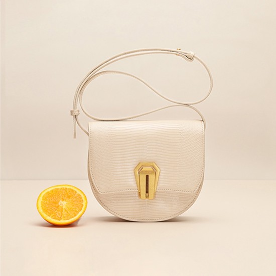 Keychain series retro tote cowhide diagonal saddle bag for women - Memoo.com Keychain series retro tote cowhide diagonal saddle bag for women - Memoo.com