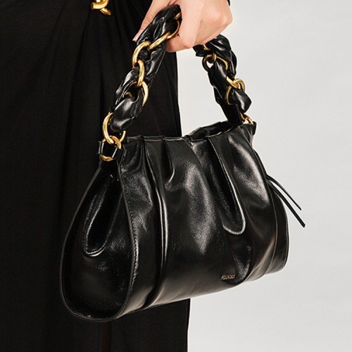 Handbag cowhide soft bag chain square bag woman