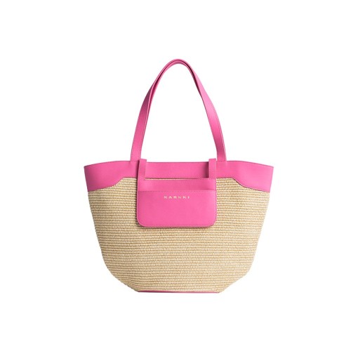 Woven large capacity tote bag with French top layer cowhide and grass woven handbag Woven large capacity tote bag with French top layer cowhide and grass woven handbag