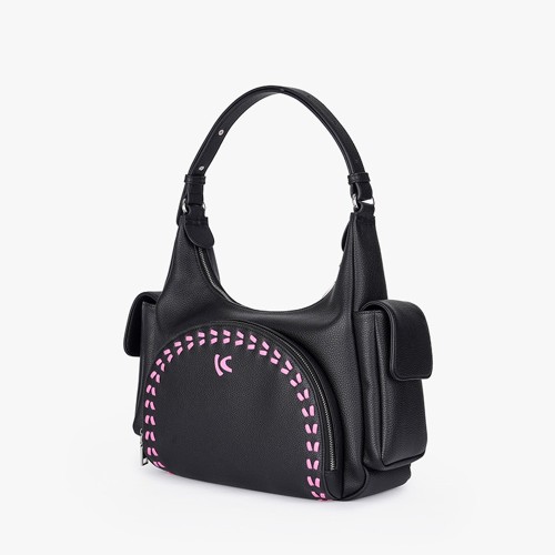 Pocket baseball bag, French style large capacity shoulder bag, sports women's handbag Pocket baseball bag, French style large capacity shoulder bag, sports women's handbag