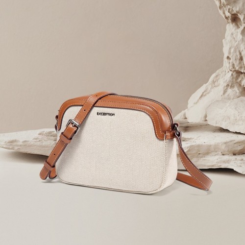 Canvas leisure bag single shoulder crossbody bag female texture cotton bag