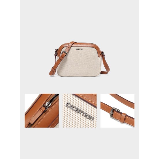 Canvas leisure bag single shoulder crossbody bag female texture cotton bag - Memoo.com Canvas leisure bag single shoulder crossbody bag female texture cotton bag - Memoo.com