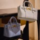 Meiji light luxury cowhide commuter Tote bag Women's shoulder bag briefcase Meiji light luxury cowhide commuter Tote bag Women's shoulder bag briefcase