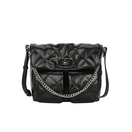 Meiji womens bag leather diamond chain underarm bag small fragrance crossbody bag - Memoo.com Meiji womens bag leather diamond chain underarm bag small fragrance crossbody bag - Memoo.com