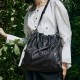 Minjee women's bag Leather Tote bag single-shoulder portable commuter bag Minjee women's bag Leather Tote bag single-shoulder portable commuter bag