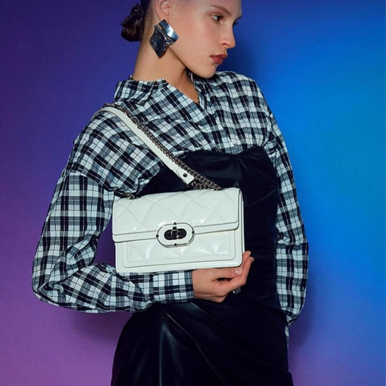 Small square bag, crossbody bag, diamond grid chain bag, single shoulder commuting bag Small square bag, crossbody bag, diamond grid chain bag, single shoulder commuting bag