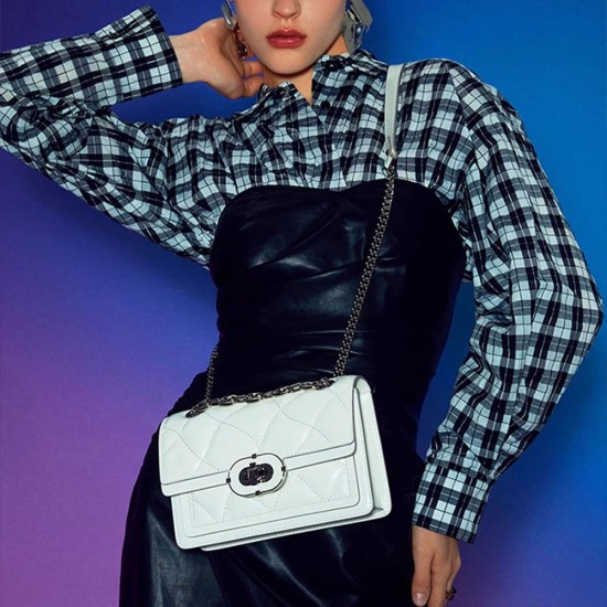 Small square bag, crossbody bag, diamond grid chain bag, single shoulder commuting bag Small square bag, crossbody bag, diamond grid chain bag, single shoulder commuting bag