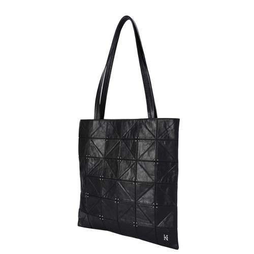Leather leisure shopping bag, tote bag, shoulder bag