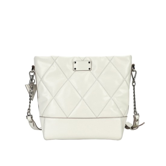 Leather diamond grid chain bucket bag crossbody bag - Memoo.com Leather diamond grid chain bucket bag crossbody bag - Memoo.com