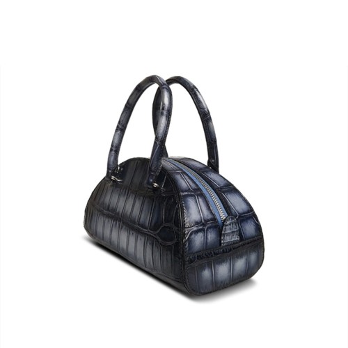Alligator leather hand-rubbed seashell-stained shoulder bag for women Alligator leather hand-rubbed seashell-stained shoulder bag for women